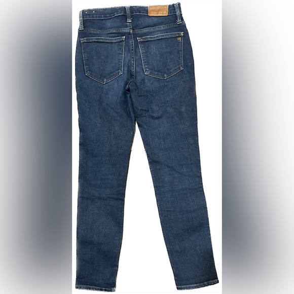 MADEWELL High Rise Skinny Dark Wash Jeans, Size 24P - Picture 3 of 5